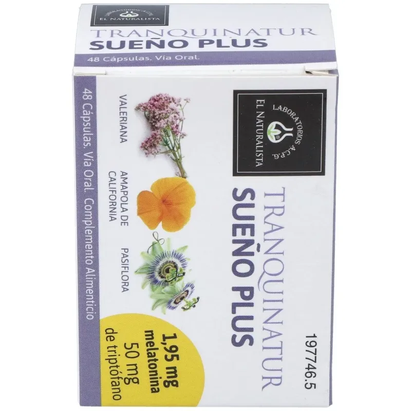 Tranquinatur sueño plus 48cap. | Farmacia Barata