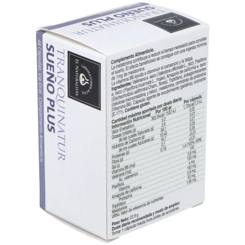 Tranquinatur sueño plus 48cap. | Farmacia Barata