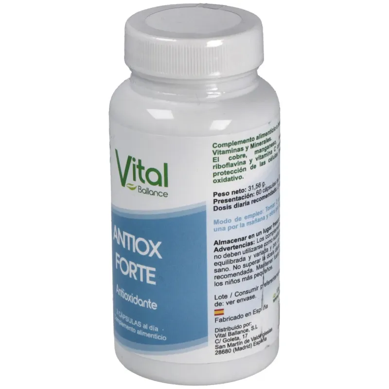 Vital ballance antiox forte 60caps | Farmacia Barata