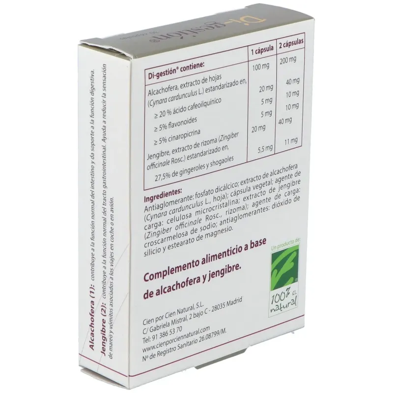 100% natural di-gestion 30caps | Farmacia Barata