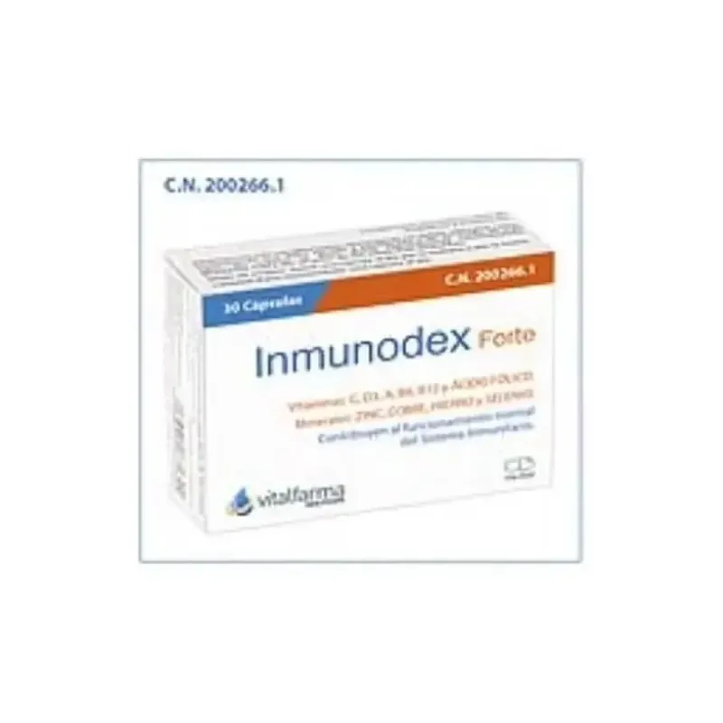 Vitalfarma inmunodex forte 30caps | Farmacia Barata
