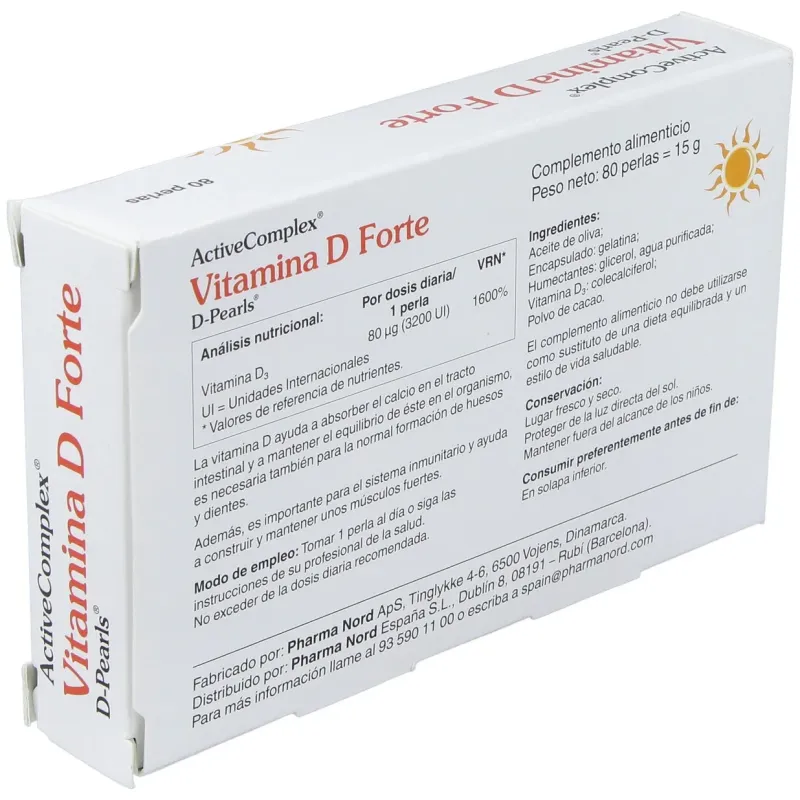 Activecomplex vitamina d 3200ui 80 perlas | Farmacia Barata Activecomplex vitamina d 3200ui 80 perlas | Farmacia Barata
