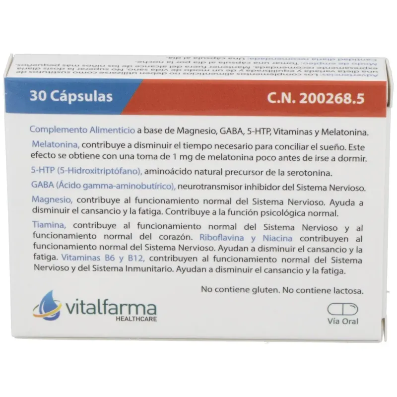 Vitalfarma somnomax 30caps | Farmacia Barata