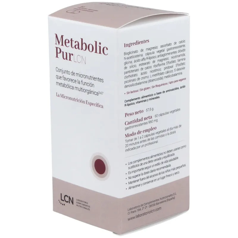 Lcn metabolic pur 60caps | Farmacia Barata