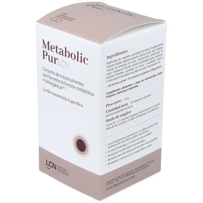 Lcn metabolic pur 120caps | Farmacia Barata