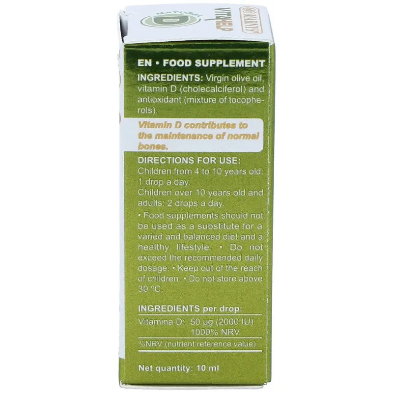 Marnys vitamina d 2000ui líquida línea vitahelp 10ml | Farmacia Barata