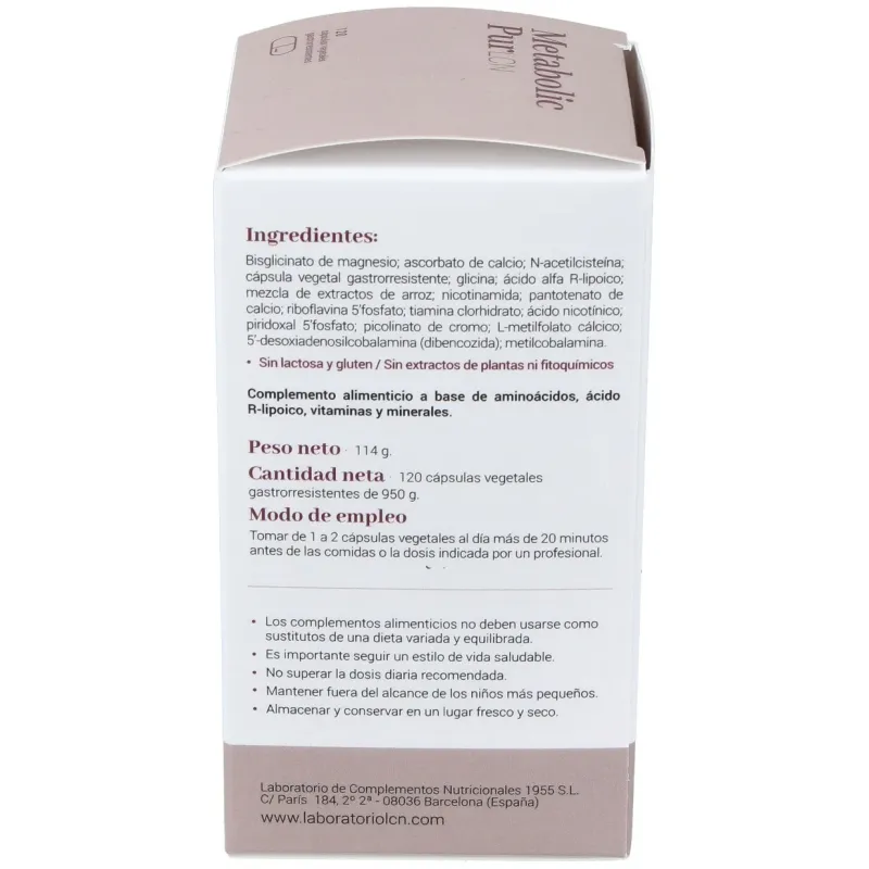 Lcn metabolic pur 120caps | Farmacia Barata