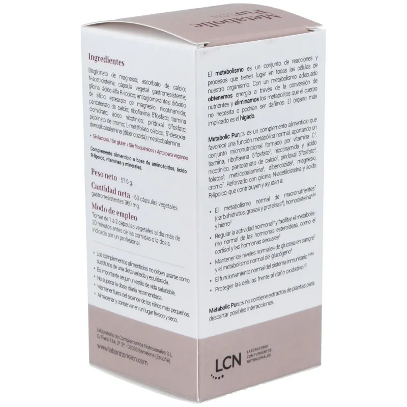 Lcn metabolic pur 60caps | Farmacia Barata