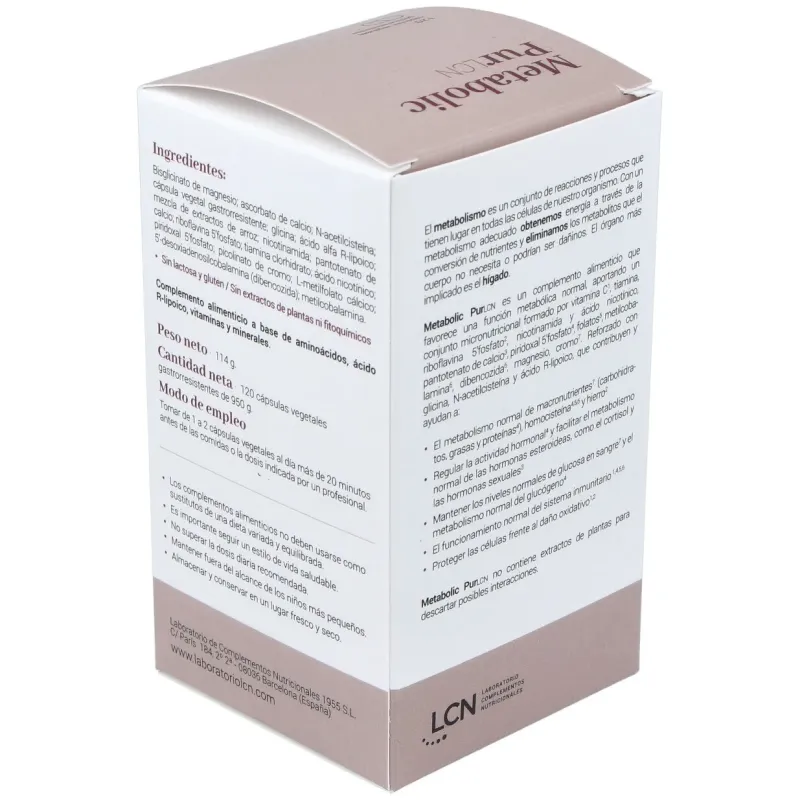 Lcn metabolic pur 120caps | Farmacia Barata