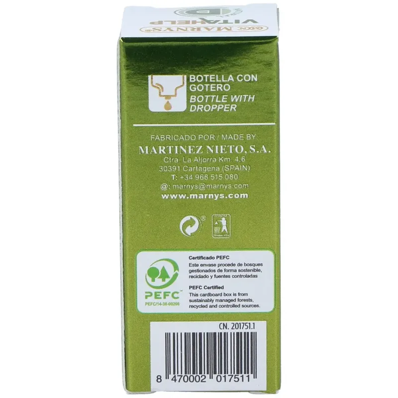 Marnys vitamina d 2000ui líquida línea vitahelp 10ml | Farmacia Barata