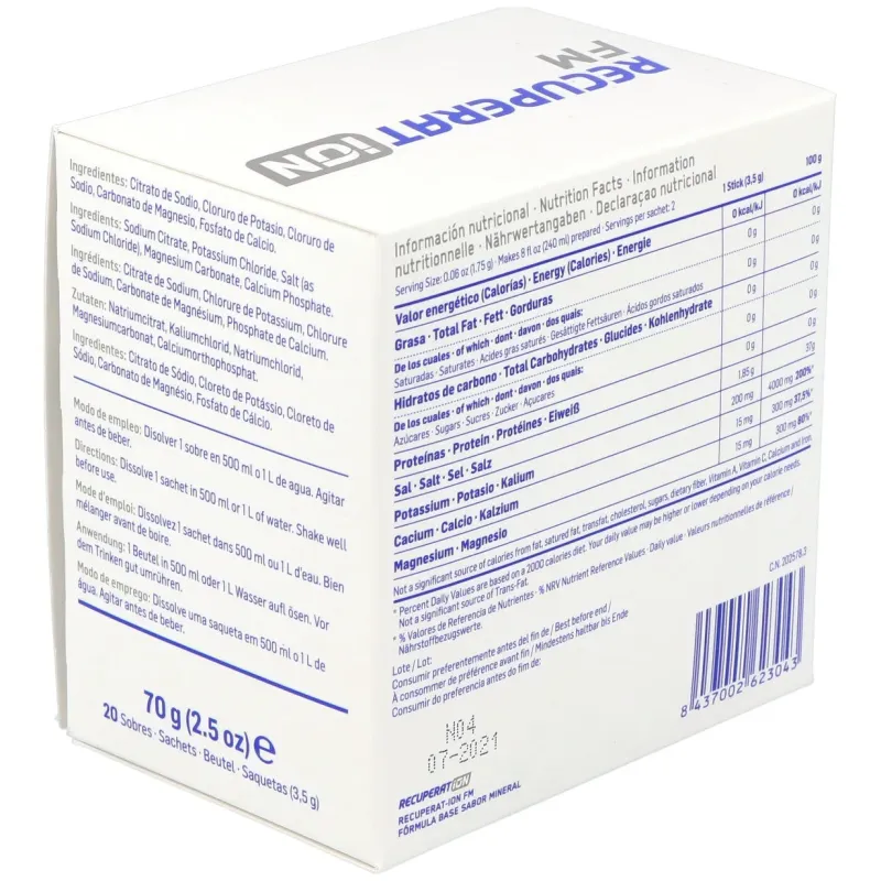 Recuperat-ion fm sabor salino 20 sobres | Farmacia Barata