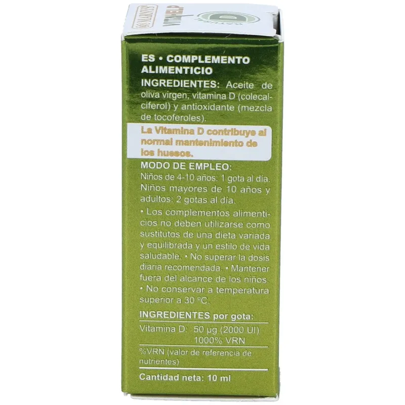Marnys vitamina d 2000ui líquida línea vitahelp 10ml | Farmacia Barata