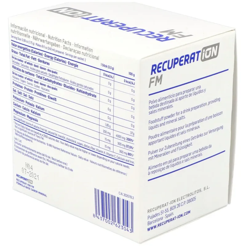 Recuperat-ion fm sabor salino 20 sobres | Farmacia Barata