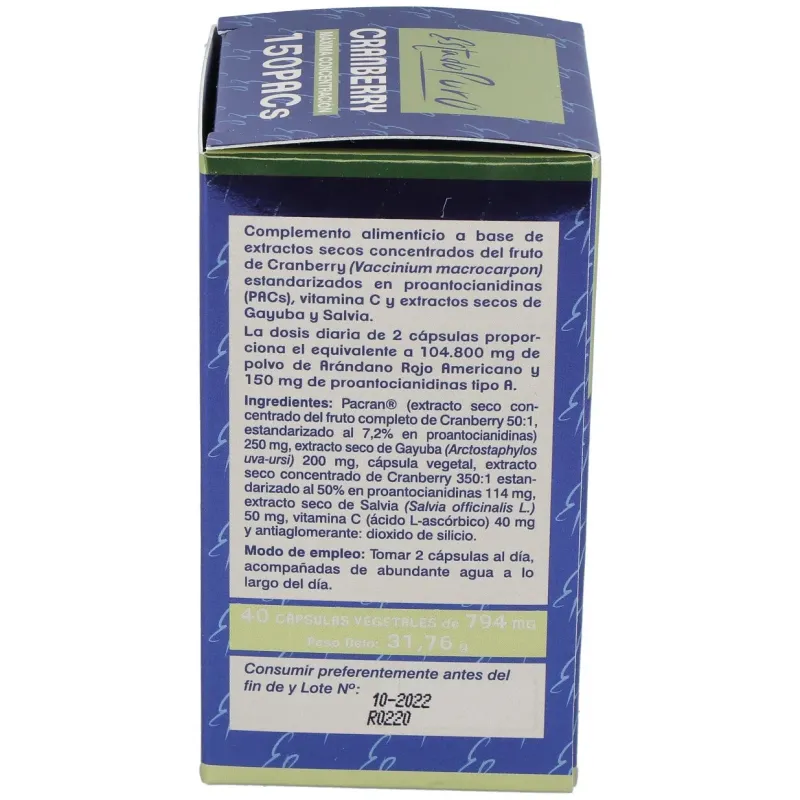 Tongil estado puro cranberry mega 150pacs 40caps | Farmacia Barata Tongil estado puro cranberry mega 150pacs 40caps | Farmacia Barata