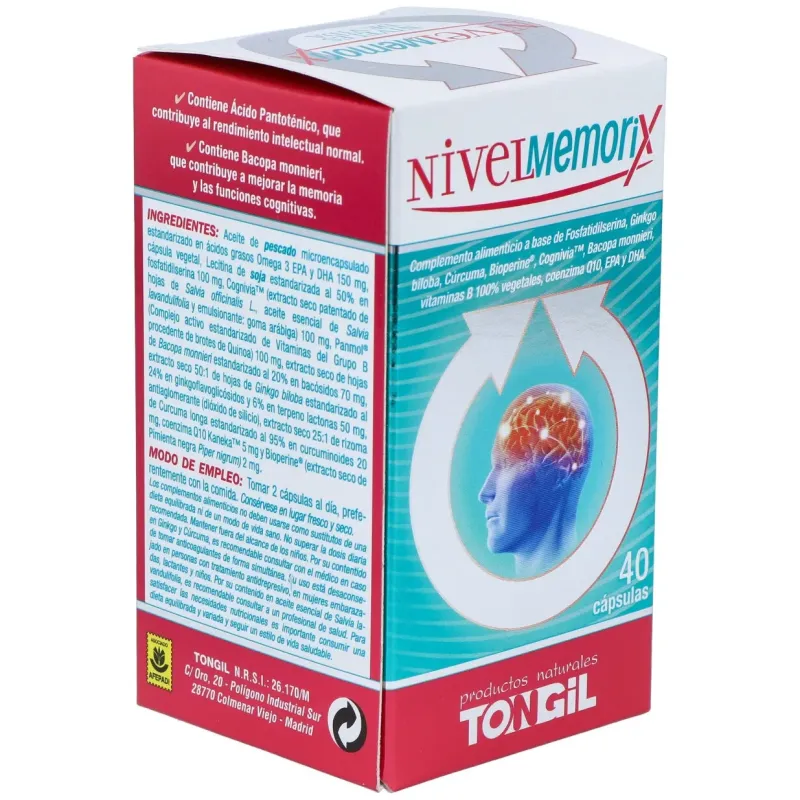 Tongil nivelmemorix 40caps | Farmacia Barata Tongil nivelmemorix 40caps | Farmacia Barata