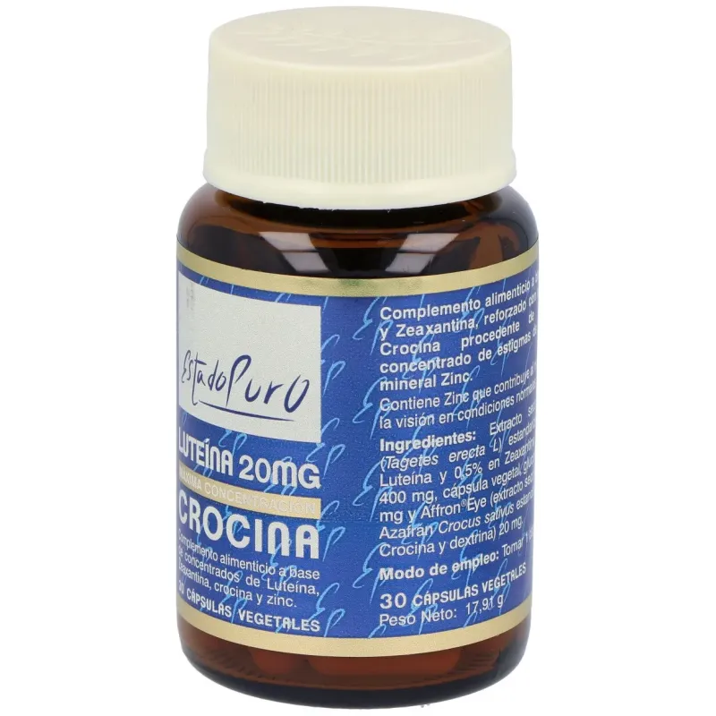 Tongil estado puro luteína 20mg crocina 30caps | Farmacia Barata Tongil estado puro luteína 20mg crocina 30caps | Farmacia Barata