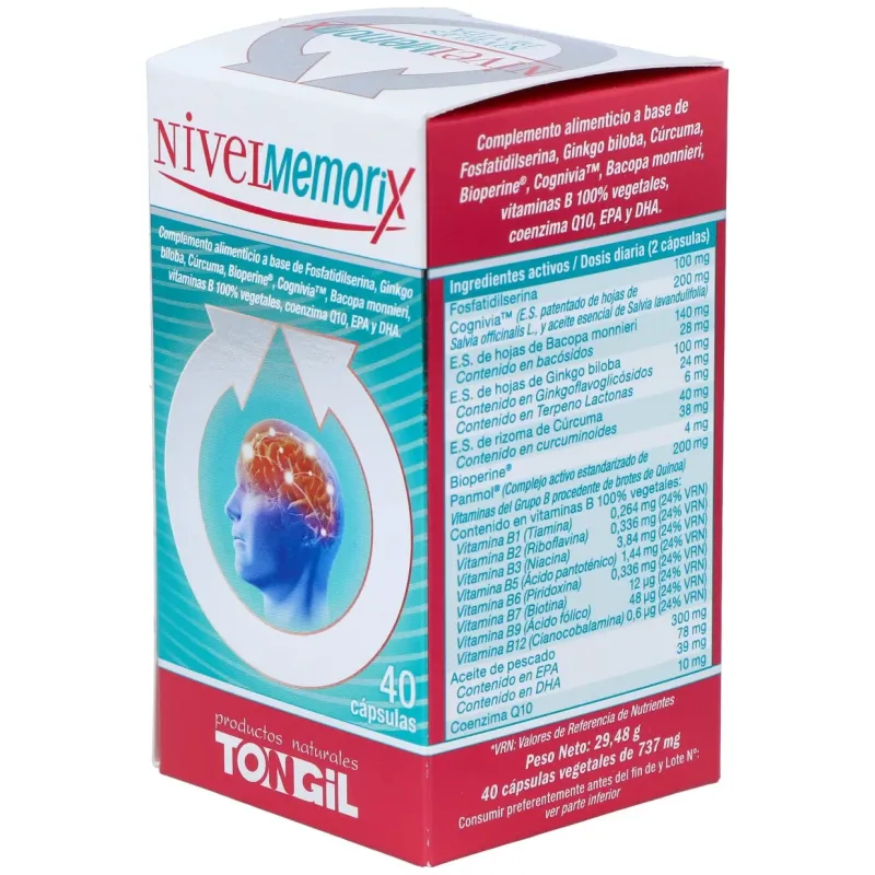 Tongil nivelmemorix 40caps | Farmacia Barata Tongil nivelmemorix 40caps | Farmacia Barata