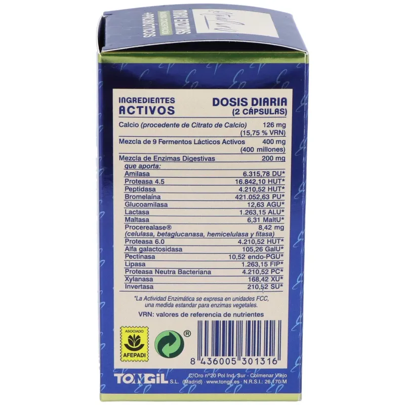 Tongil estado puro maxi enzimas + probióticos 40caps | Farmacia Barata Tongil estado puro maxi enzimas + probióticos 40caps | Farmacia Barata