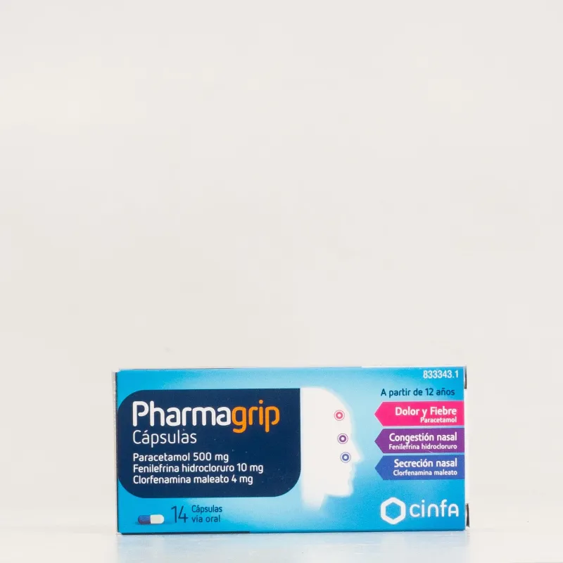 PHARMAGRIP 500/4/10 MG 14 CAPSULAS PHARMAGRIP 500/4/10 MG 14 CAPSULAS