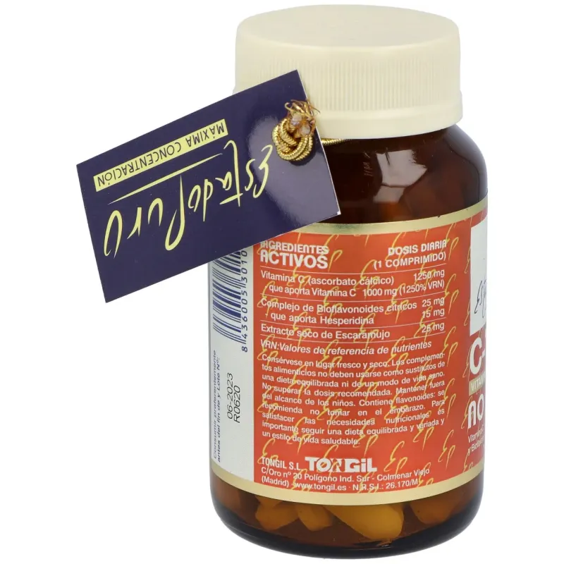 Tongil estado puro vitamina c-1000 no ácida 100comp | Farmacia Barata