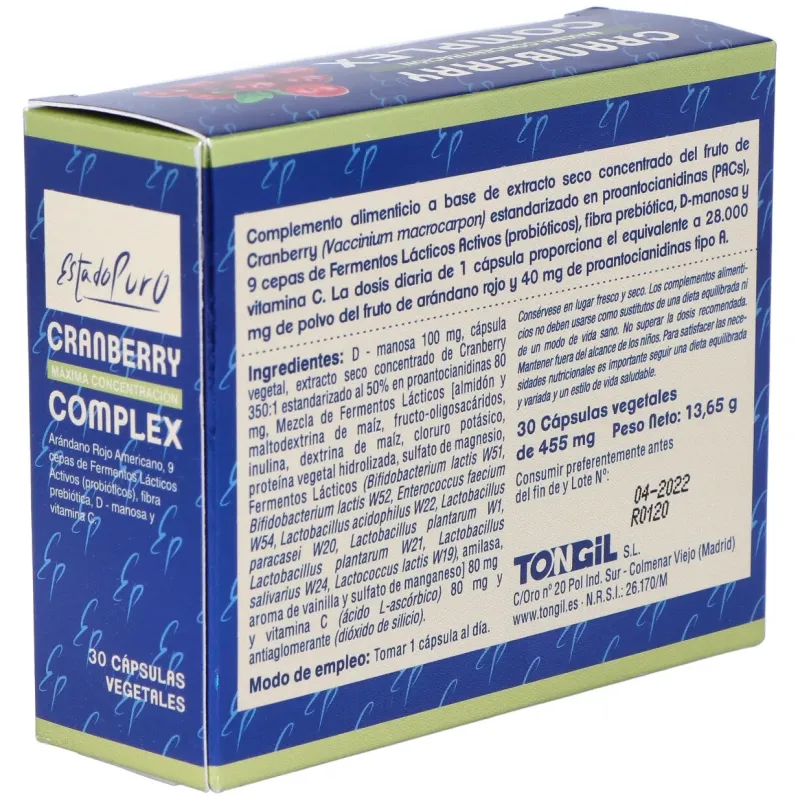 Tongil estado puro cranberry complex 30caps | Farmacia Barata Tongil estado puro cranberry complex 30caps | Farmacia Barata