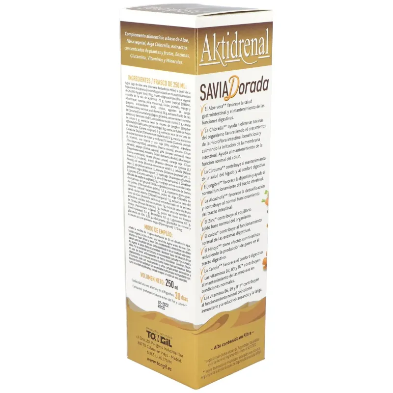 Aktidrenal savia dorada 250ml. lineabel | Farmacia Barata Aktidrenal savia dorada 250ml. lineabel | Farmacia Barata