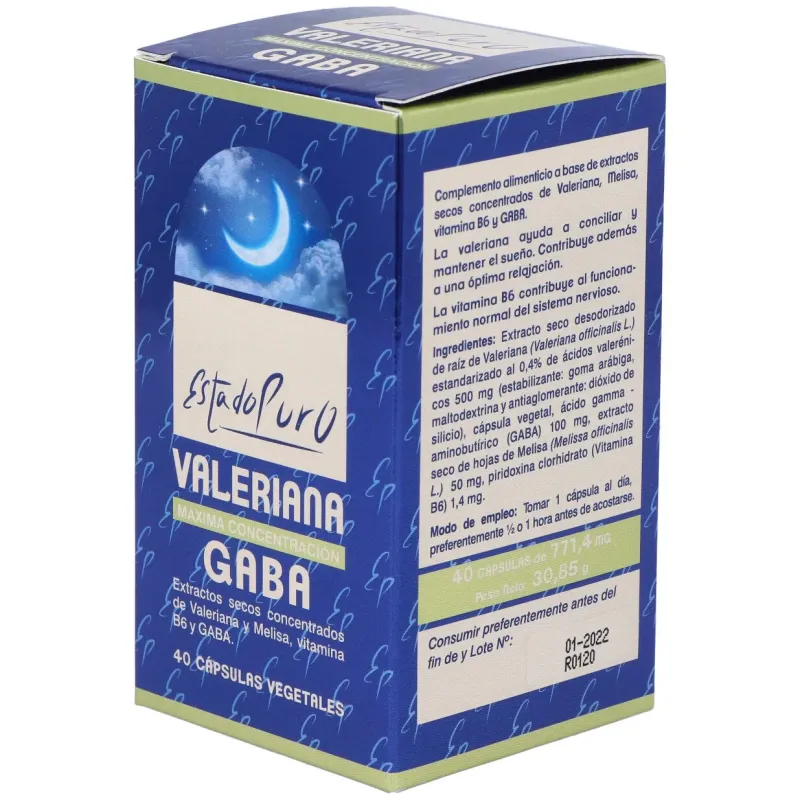 Tongil estado puro valeriana gaba 40caps | Farmacia Barata