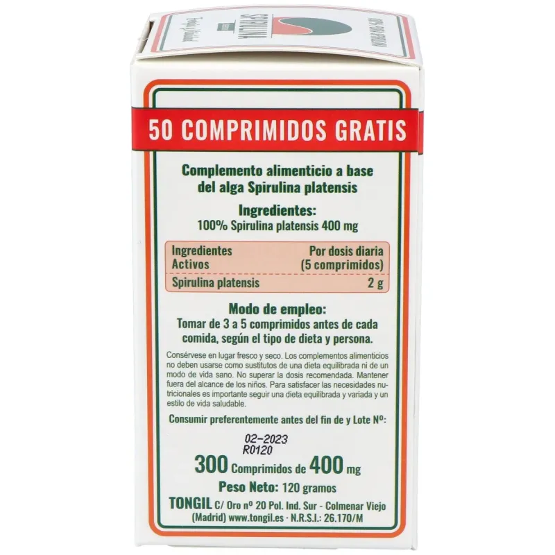 Tongil spirulina 300comp | Farmacia Barata Tongil spirulina 300comp | Farmacia Barata