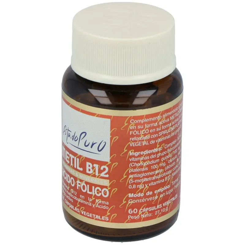 Tongil estado puro metil b12 ácido fólico 60caps | Farmacia Barata