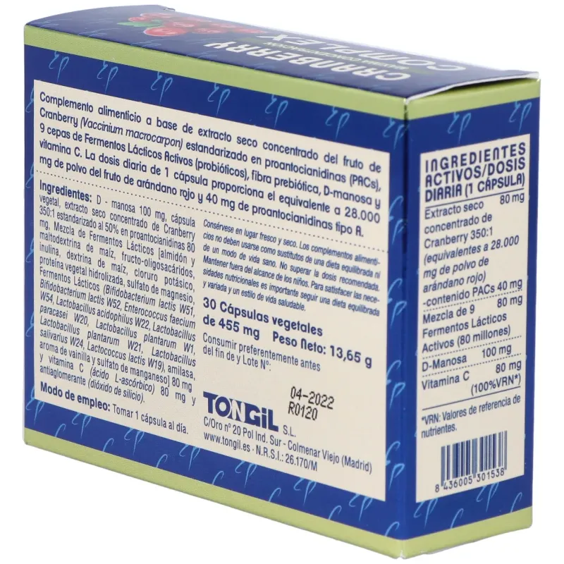 Tongil estado puro cranberry complex 30caps | Farmacia Barata Tongil estado puro cranberry complex 30caps | Farmacia Barata