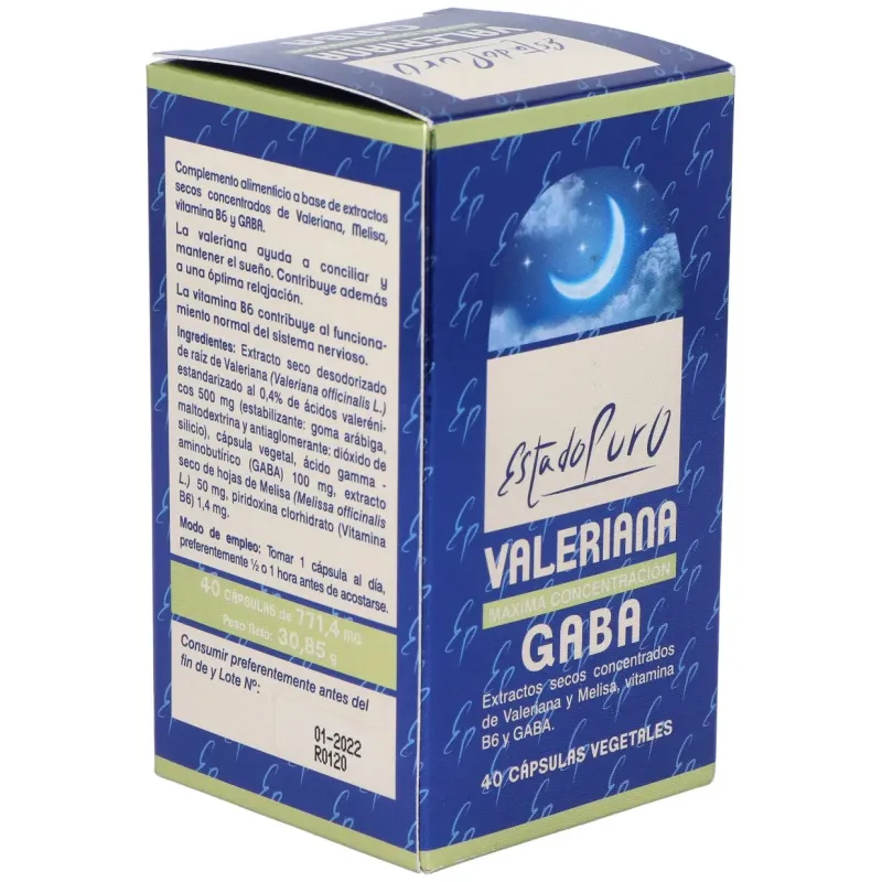 Tongil estado puro valeriana gaba 40caps | Farmacia Barata