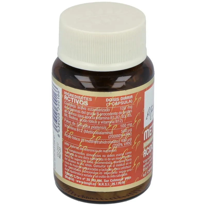 Tongil estado puro metil b12 ácido fólico 60caps | Farmacia Barata
