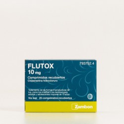 FLUTOX 10 MG 20 COMPRIMIDOS RECUBIERTOS