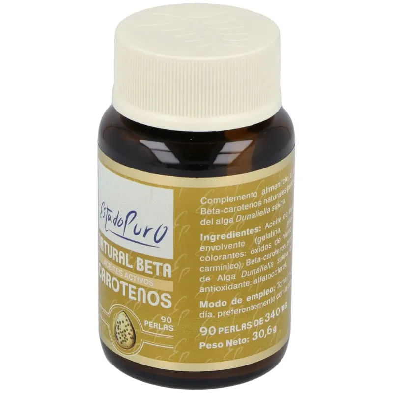 Natural betacaroteno aceites activos 90perlas | Farmacia Barata