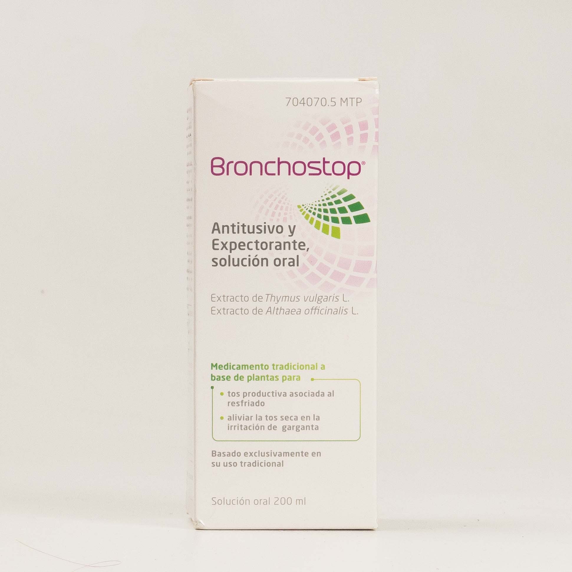 BRONCHOSTOP ANTITUSIVO Y EXPECTORANTE SOLUCION ORAL 200 ML