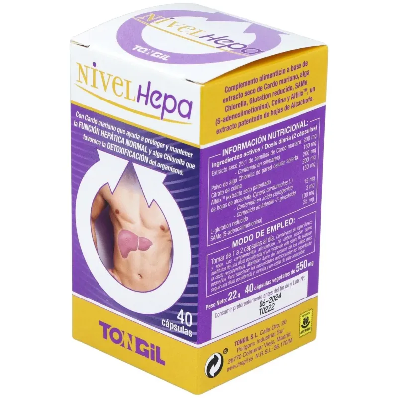 Tongil nivelhepa 40caps | Farmacia Barata Tongil nivelhepa 40caps | Farmacia Barata