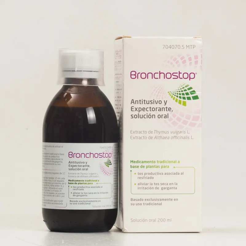 BRONCHOSTOP ANTITUSIVO Y EXPECTORANTE SOLUCION ORAL 200 ML