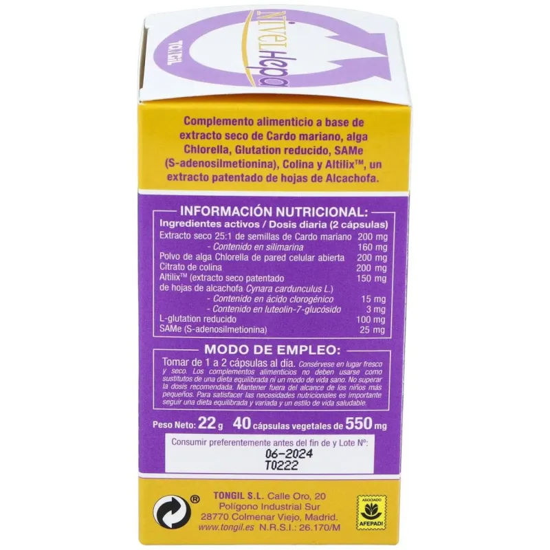 Tongil nivelhepa 40caps | Farmacia Barata Tongil nivelhepa 40caps | Farmacia Barata