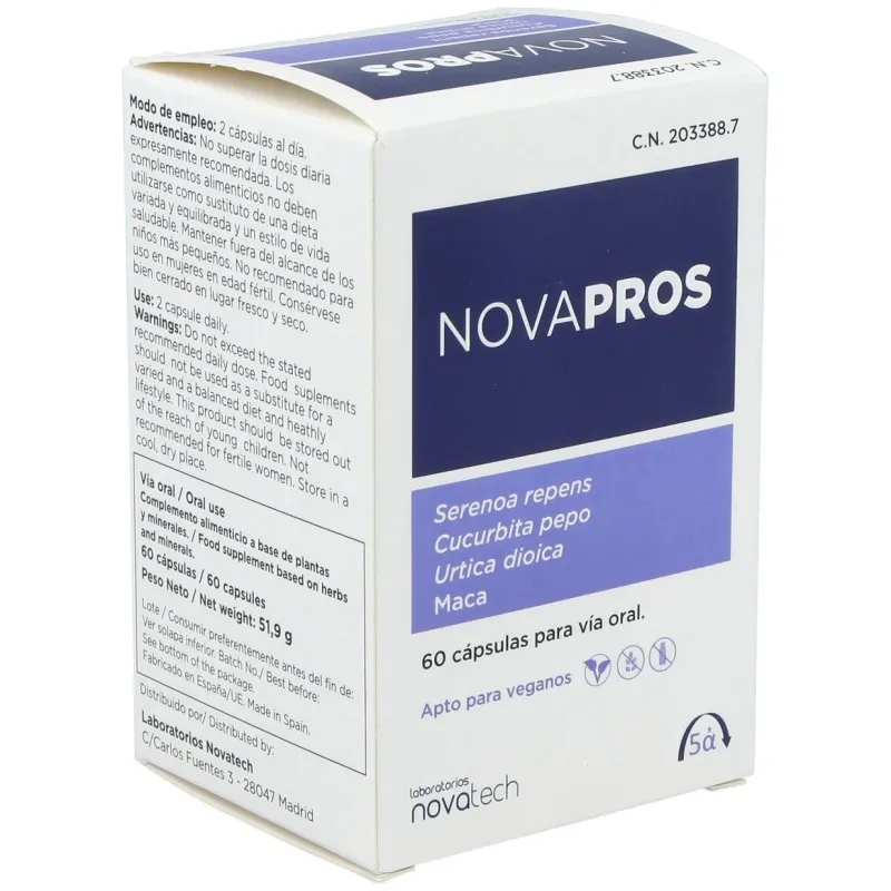 Novatech novapros 60caps | Farmacia Barata