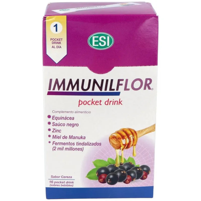 Immunilflor pocket drink 16sbrs. | Farmacia Barata