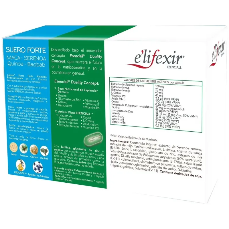 Elifexir pack redensificante capilar + suero anticaída 1ud | Farmacia Barata