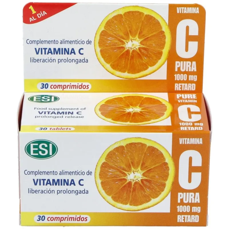 Vitamina c pura 1000mg. retard 30comp. | Farmacia Barata