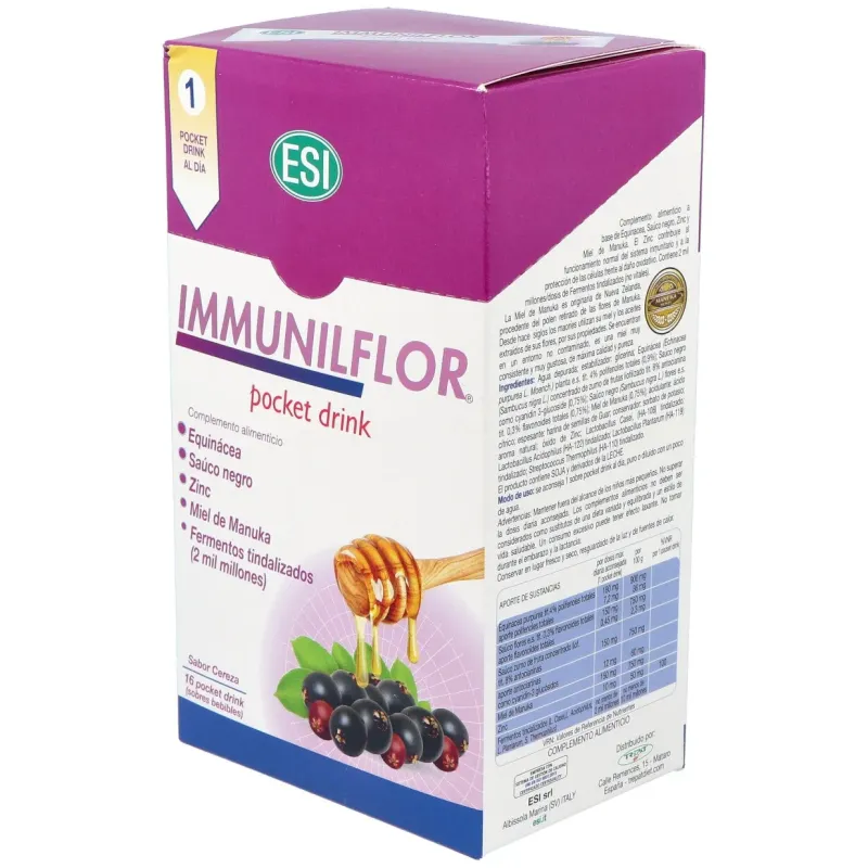 Immunilflor pocket drink 16sbrs. | Farmacia Barata