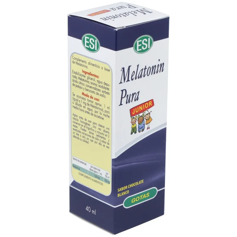 Melatonin junior 1mg. sabor chocolate blanco 40ml. | Farmacia Barata