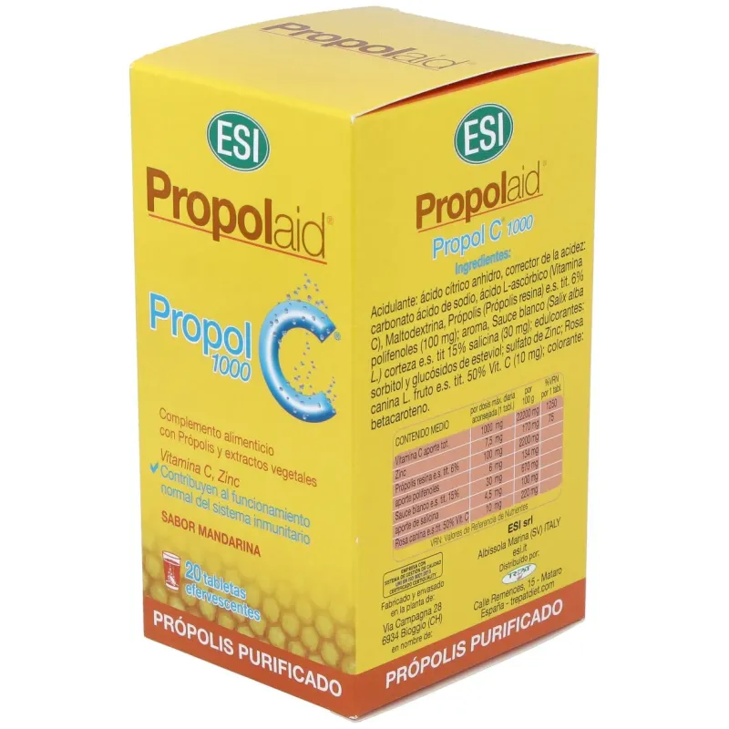 Propolaid propol c 1000mg. 20comp.eferv. | Farmacia Barata