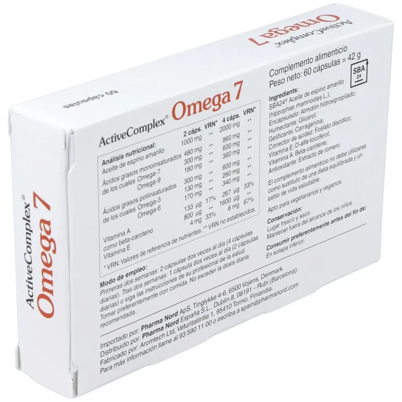 Pharma nord active complex omega 7 60caps | Farmacia Barata