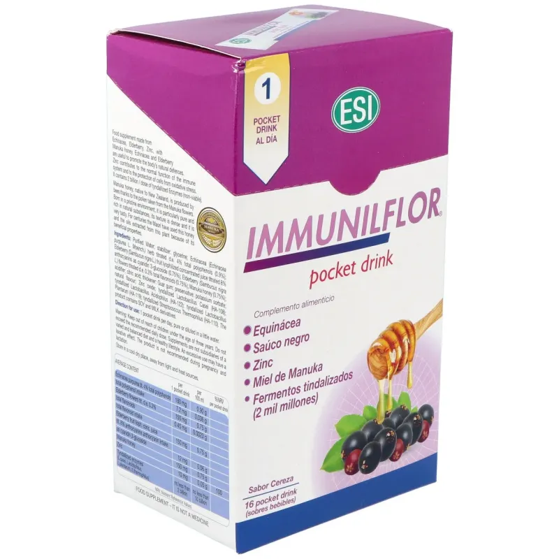 Immunilflor pocket drink 16sbrs. | Farmacia Barata