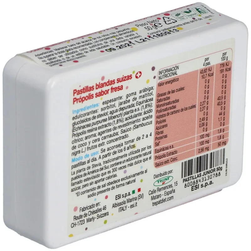 Propolaid junior pastilla blanda fresa 50 g | Farmacia Barata