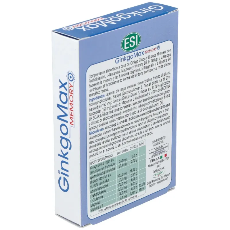 Ginkgomax memory 30comp. | Farmacia Barata Ginkgomax memory 30comp. | Farmacia Barata