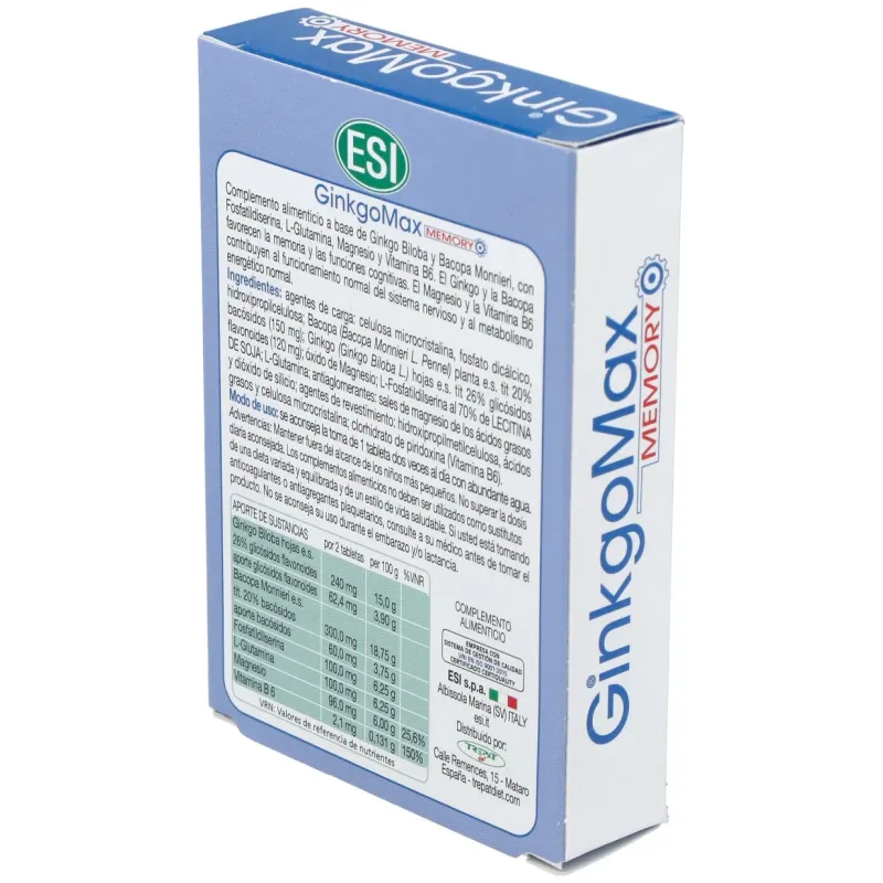 Ginkgomax memory 30comp. | Farmacia Barata Ginkgomax memory 30comp. | Farmacia Barata